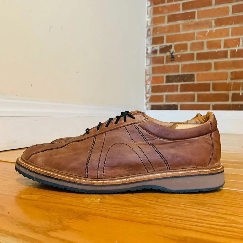 ALLEN EDMONDS Voyager Mens Oxford Size 11.5 D Brown Leather Walking Shoes